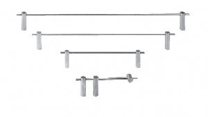 Conjunto de Toalheiros Latão Cromado Série 3 (4 peças) - Image 2