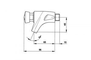 Torneira Temporizada Parede PRESTO 504 XL - Image 2