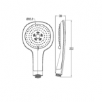 Chuveiro de Mão anticalcário NANO br (3P) - Image 2