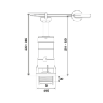 Válvula de descarga mecânica OLI Handle - CE14000887294 - Image 2