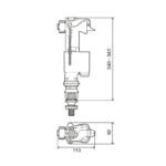 Torneira Boia Lateral/Inferior OLI IVC100 PLUS - CF14000883706 - Image 6