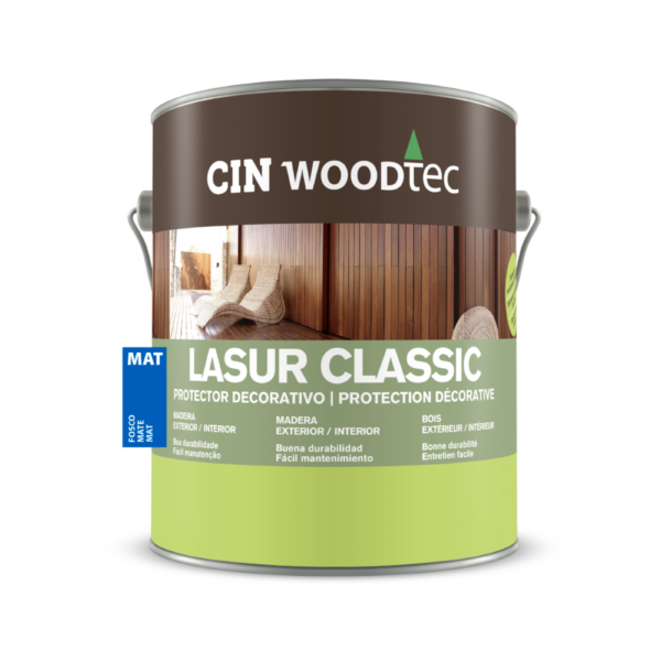 Verniz LASUR CLASSIC MATE CIN (protecção e decoração)