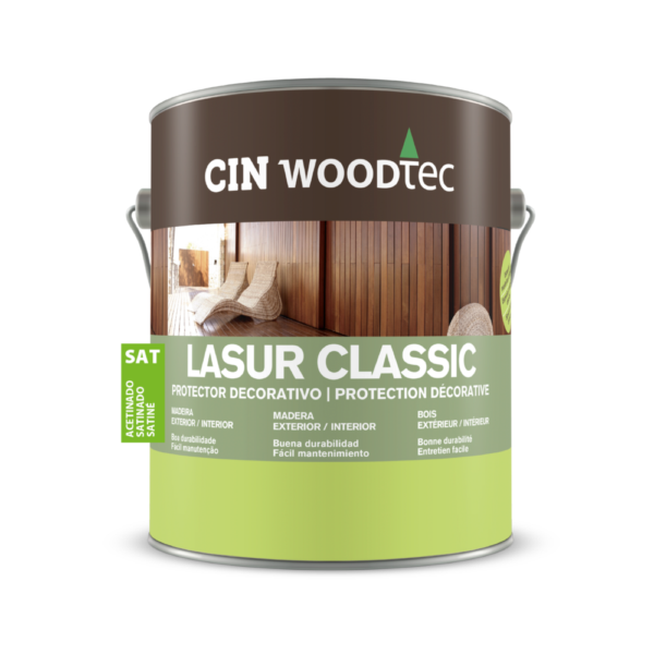 Verniz LASUR CLASSIC SATINADO CIN 0,75L (protecção e decoração) Verniz LASUR CLASSIC SATINADO CIN 0,75L (protecção e decoração)