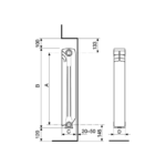 Radiador de Alumínio Nova Florida Libeccio C2 600/100 - Image 5