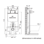 Estrutura de Sanita Suspensa c/ Autoclismo Interior OLI74 Plus Mecânico S90 Sanitarblock - CR11000883134 - Image 2