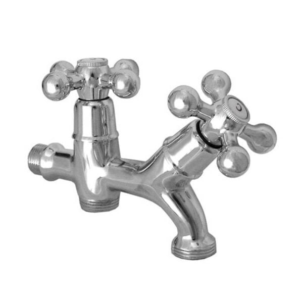 Torneira Dupla 1/2" 2R Cruzeta (Clássico)