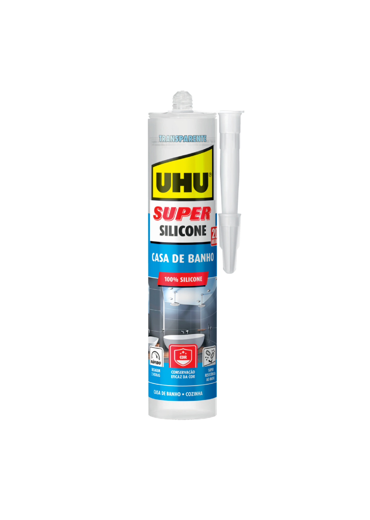 Super Silicone UHU casa banho (300ml) Transparente