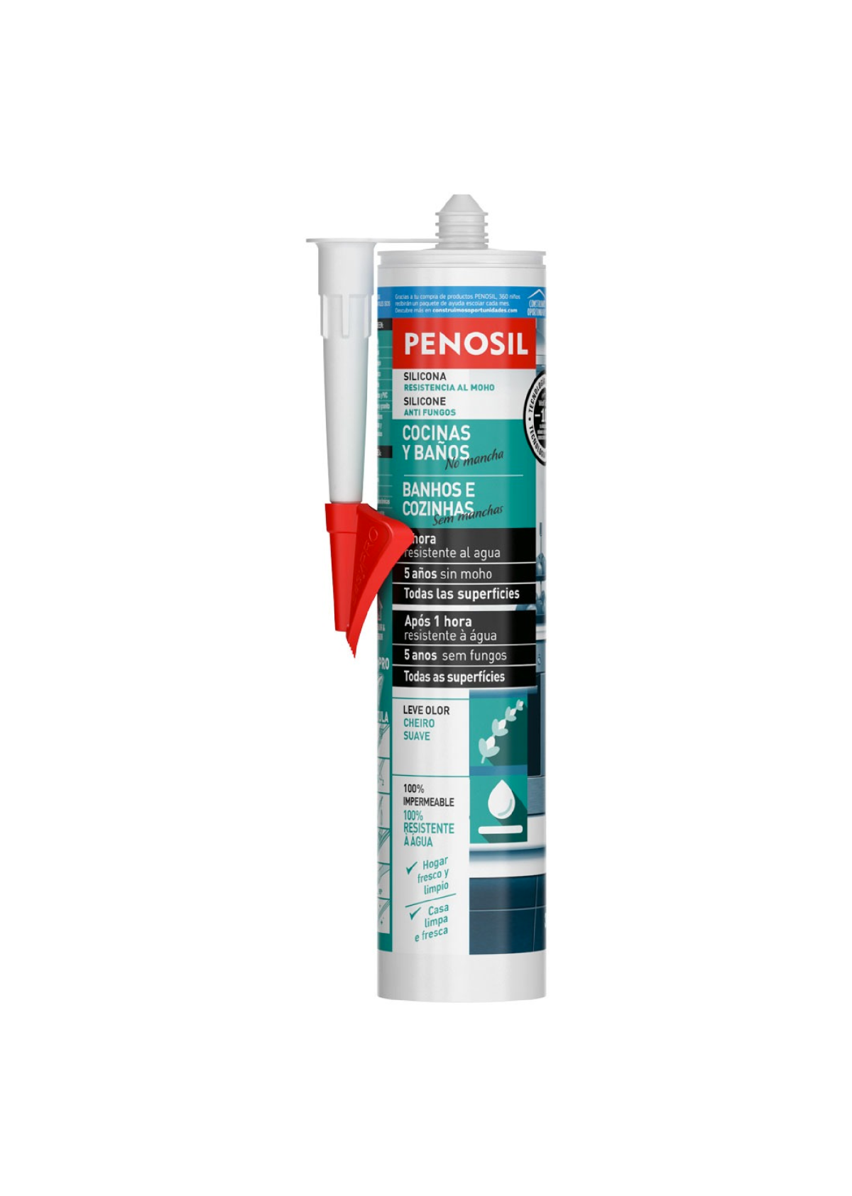 Silicone Banhos e Cozinhas PENOSIL Branco 300ml