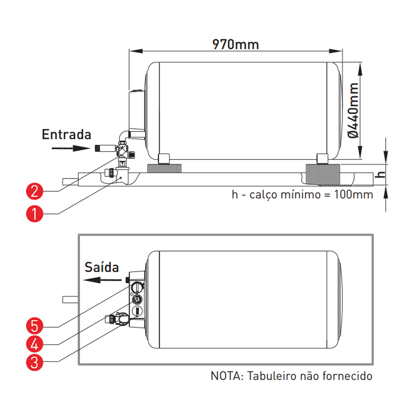Termoacumulador 80L Videira Cobre – MULTI-F - 1500W x 230V Termoacumulador 80L Videira Cobre – MULTI-F - 1500W x 230V