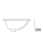 Lavatório VALADARES encastrar OVAL branco (18327) - Image 3