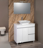 Móvel com lavatório PORTO 80 Branco