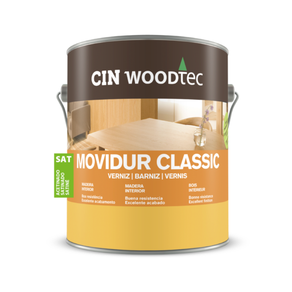 Verniz MOVIDUR CLASSIC Acetinado Incolor CIN 4L