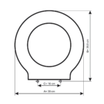 Tampa de Sanita Termoduro REFLEX branco Soft-Close (Clip-Off) - Image 3