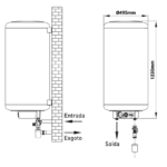 Termoacumulador 120L Videira Cobre – MULTI-F - Image 2