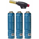 Maçarico SUPER EGO SEGOFIRE PIEZO com 3 cartuchos