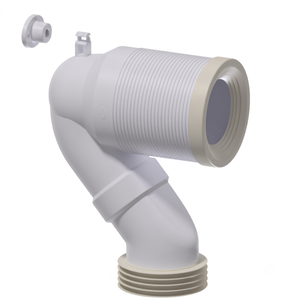 Curva Sanita JIMTEN S-501recortável (sem parafuso fixação) D110
