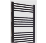 Seca Toalhas ZETA T Aço Negro 1200X500 (450 entre eixos)