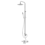 Sistema termostático de banheira com braço ajustável, chuveiro de Ø230mm em ABS e rampa de duche - Bruma Elo 138 472 1CR