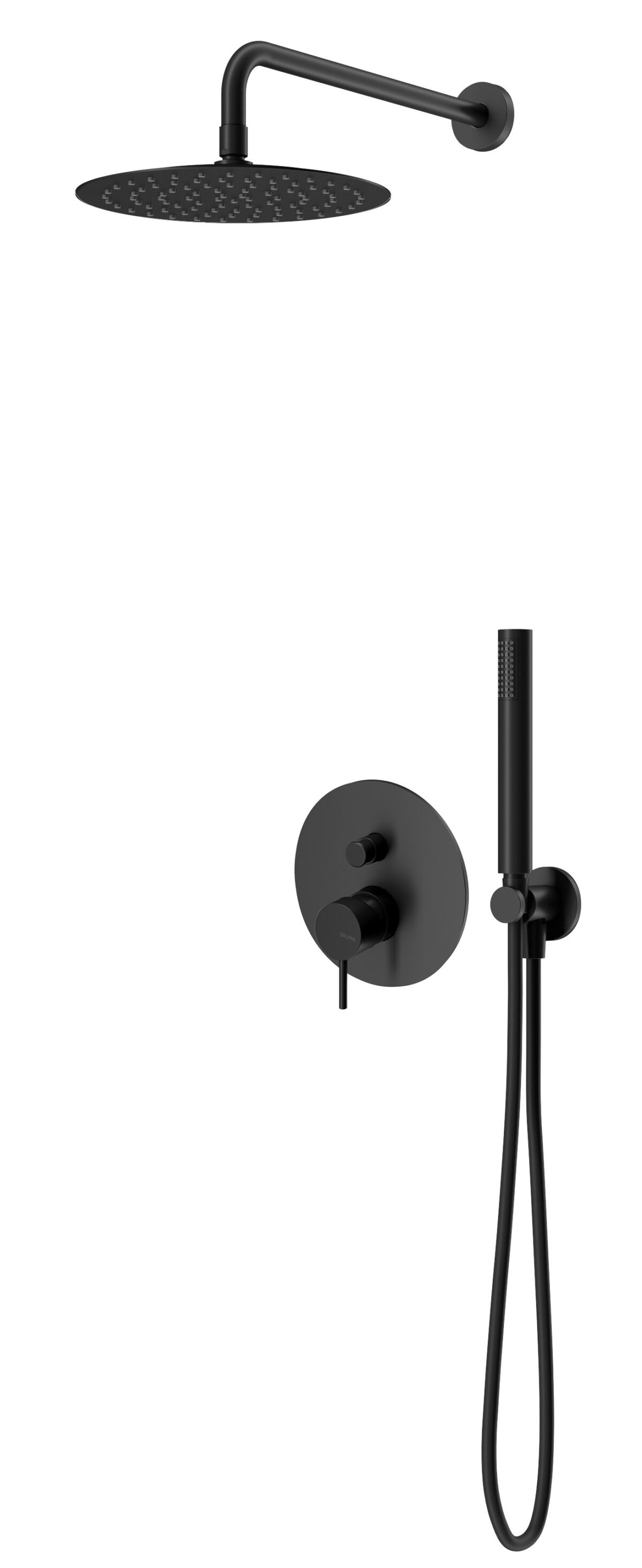 Sistema de Duche BRUMA embutido LEAF, chuveiro ABS 230