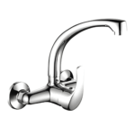 Monocomando lava loiça ZEUS parede bica superior cromado