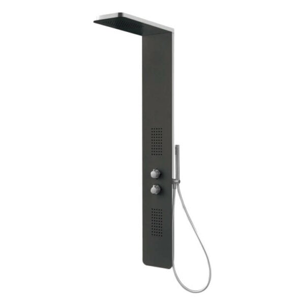 Coluna de Hidromassagem RUBICER Vidro Temperado Preto (RCLG1843BLK)