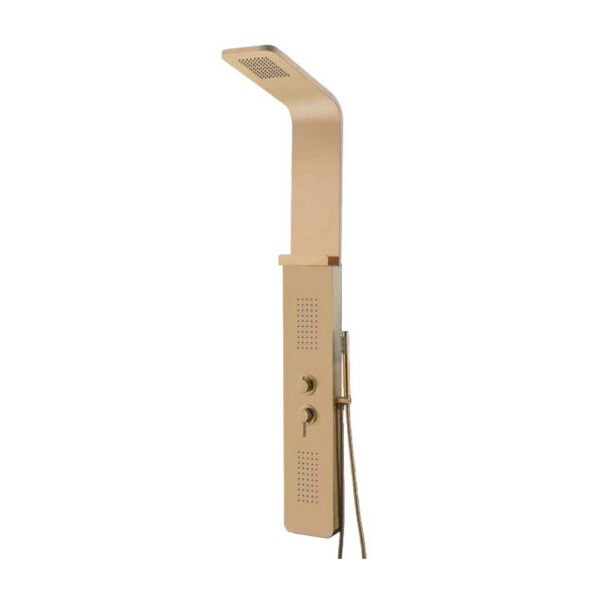Coluna de Hidromassagem RUBICER Inox Satinado GOLD  (RCLG197ASGLD)