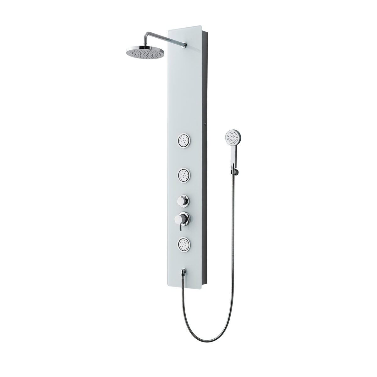 Coluna de Hidromassagem RUBICER Vidro Temperado Branco (RCLB159B)