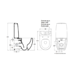 Pack de Sanita Valadares Nautilus Hide Rimless (Saída Vertical) - 34554002V - Image 3