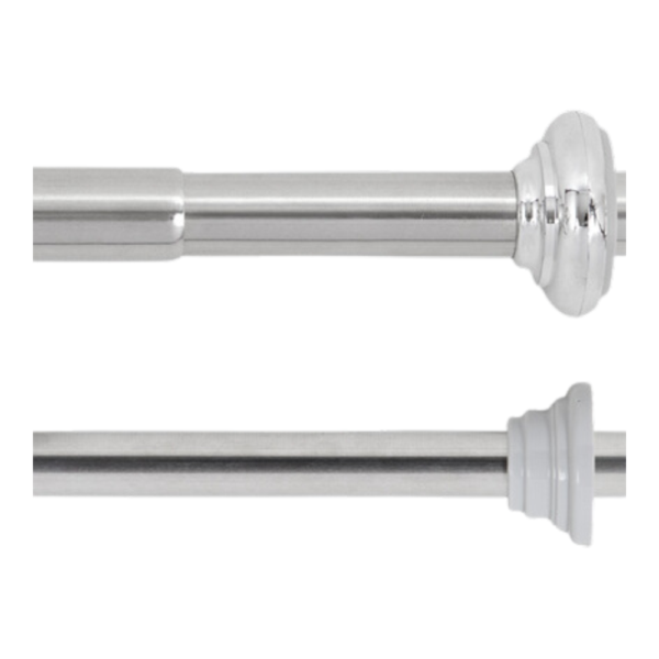 Varão Base 75-215 D25 POLIDO (ac. Cinza)