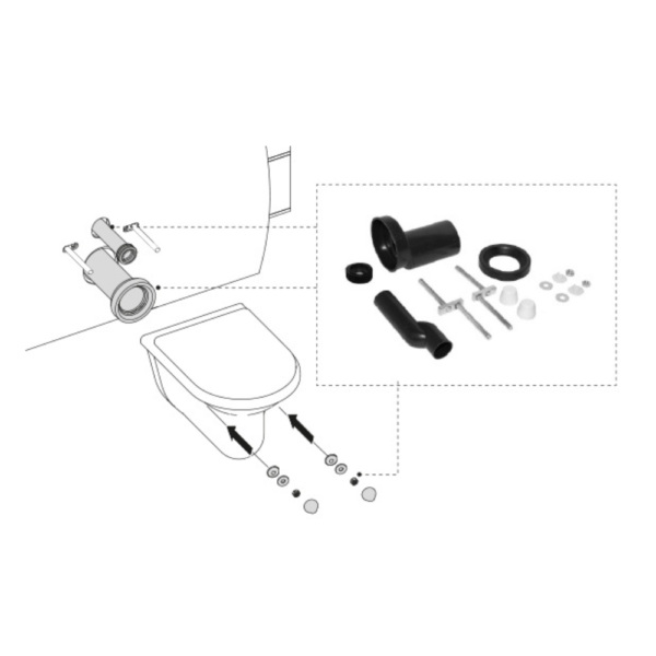Kit Tubos conexão excêntrica