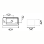 Lavatório Sanindusa Note Esquerda - 109300004E - Image 2