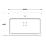 Lavatório Suspenso VALADARES AVIZ 60 Branco (79701002C) - Image 2