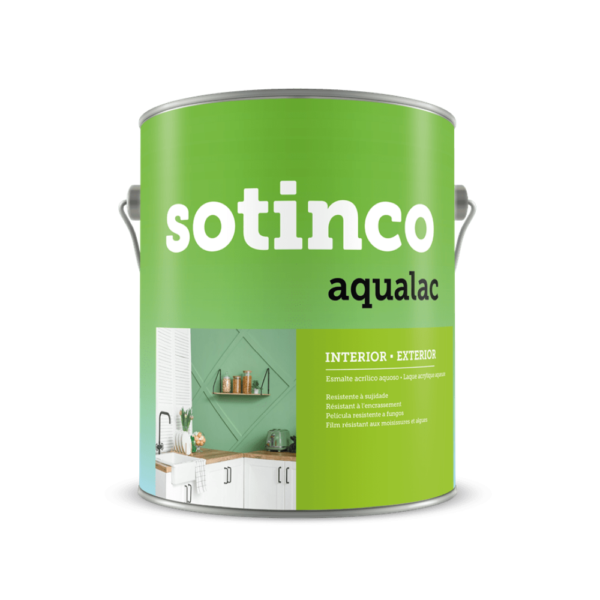 Esmalte AQUALAC ACETINADO 4L BR SOTINCO