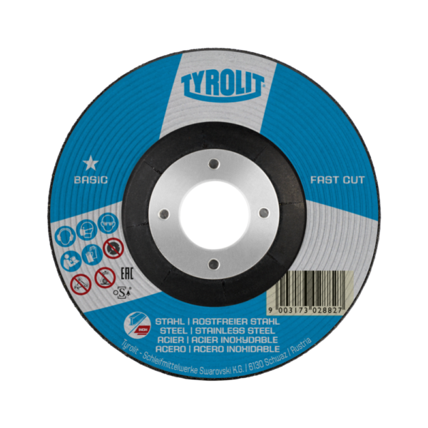 Disco Rebarbar Aço + Inox 230x6,0 TYROLIT BASIC