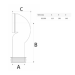 Curva Sanita JIMTEN S-486 PP D110 (90mm) - Image 2