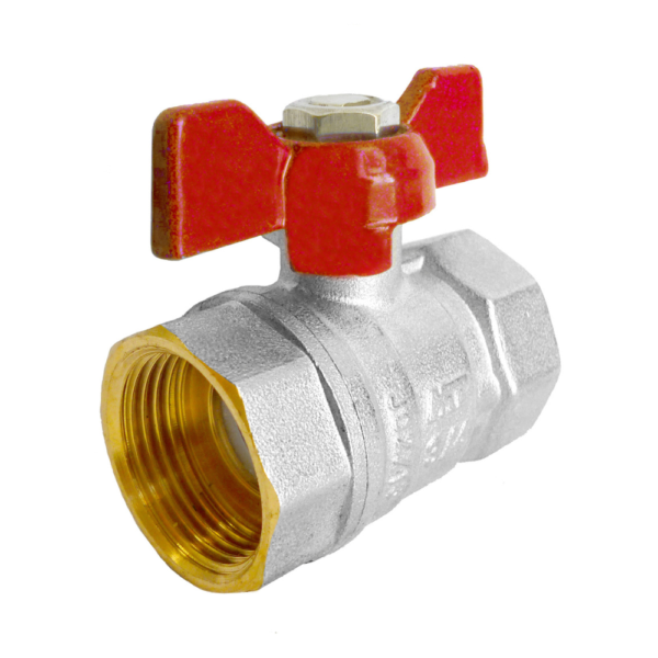 Válvula Esfera FF MBORB. (man. vermelho)