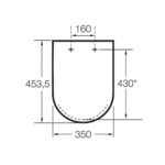 Tampa de Sanita Termoduro ROCA THE GAP SQUARE (A80147000B) - Image 2