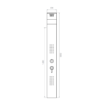Coluna Hidromassagem ARGIRO Inox - Image 2