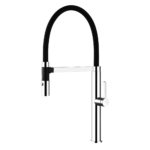 Monocomando de lava loiça, bica giratória em gel, com chuveiro magnético extensível de 2 jatos - Bruma Mentha 122 003 5CR