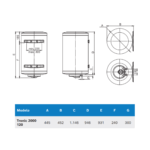 Termoacumulador 120L BOSCH Tronic 2000T Vertical - Image 2
