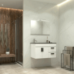Móvel com lavatório XADREZ 80 Branco