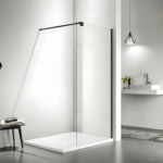 Painel de Duche Milão Fixo Preto