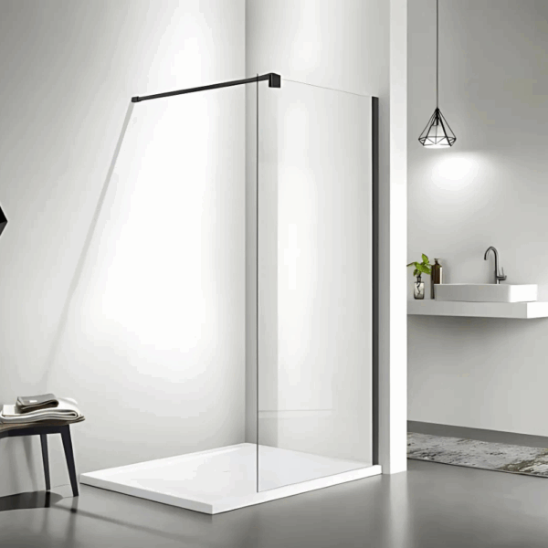 Painel de Duche Milão Fixo Preto