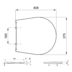 Tampa para sanita slim com queda amortecida + sistema take-off (S80200281600000) - Image 3