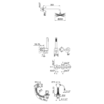 Sistema embutido de banheira com chuveiro de parede Ø250 mm em Inox, kit de chuveiro mão Elo e válvula com bica de enchimento para banheira - Bruma Leaf 167 364 2CR - Image 2