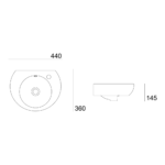 Lavatório Valadares Lava mãos Vénus Esquerda (18862002) - Image 2