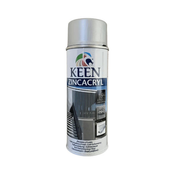 Tinta SPRAY KEEN RAL35003 ZINCO BRILHANTE