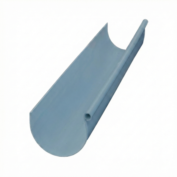 Caleira PVC 125 LUSOFANE Cinza - 2 metros