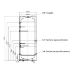 Depósito de Inércia 300L Ekallor DPI em Inox 3kW - Image 3