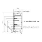 Depósito de Inércia 100L Ekallor TI em Inox 1,5kW - Image 3